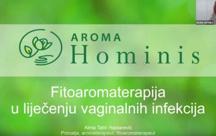 Gostovali smo na portalu Rora Nature “Um Tijelo Zdravlje” s predavanjem na temu “Aromafitoterapija u liječenju vaginalnih infekcija”. Govorili smo o vrstama vaginalnih infekcija i prevencijama za očuvanje vaginalnog zdravlja. Poseban naglasak smo stavili na fitoaromaterapeutski pristup prevenciji i liječenju vaginalnih infekcija. Pogledajte cijelo predavanje ovdje: